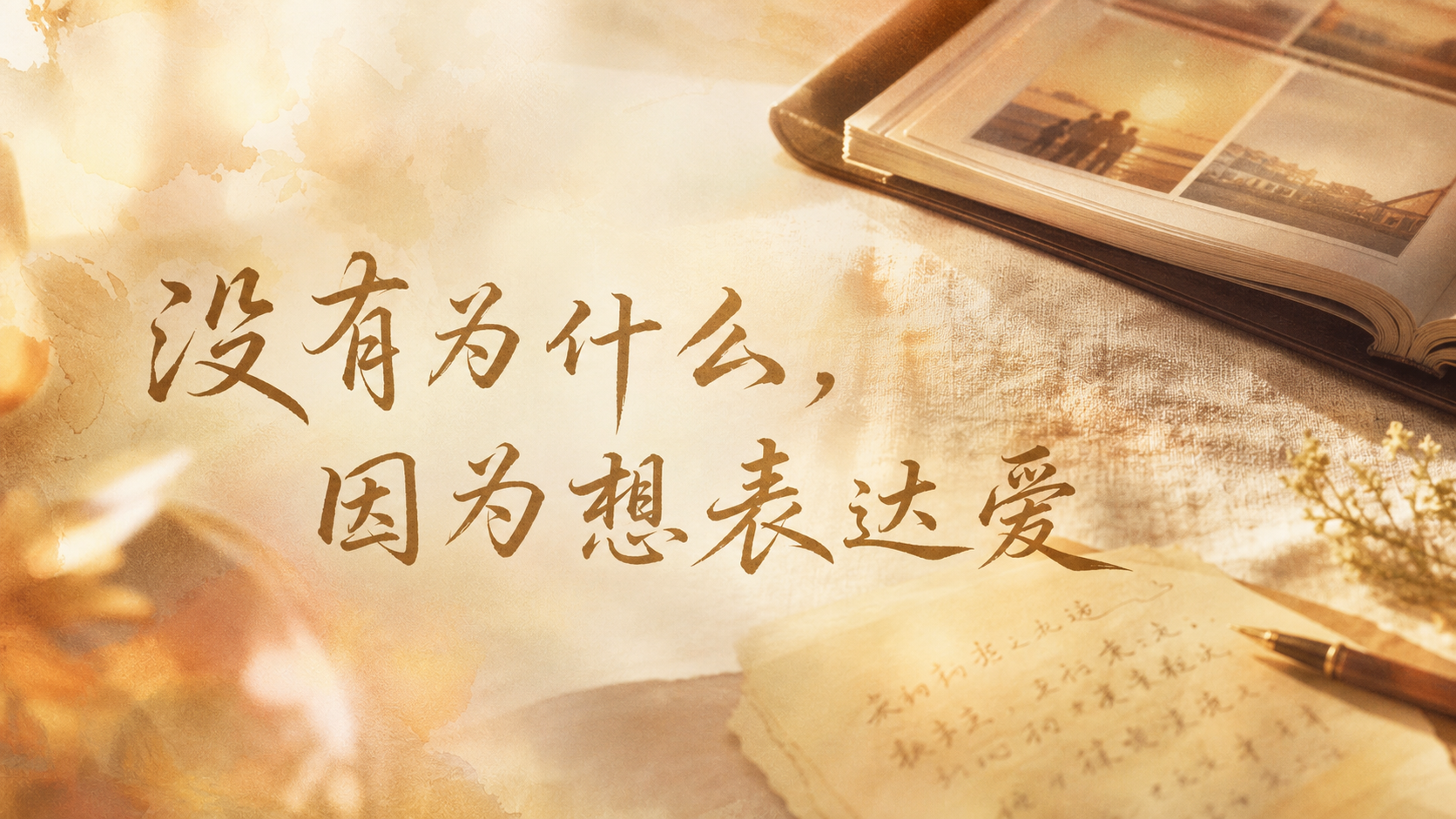 没有为什么,因为想表达爱